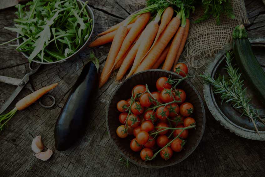 Fresh produce from the farm’s historical website